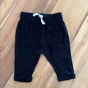 Carter's Black Joggers with Elastic Waistband and Cuffed Legs